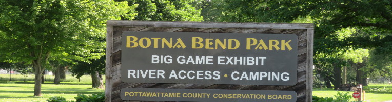 Photo of Botna Bend Park Sign in County Properties Slide Show
